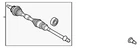 Genuine Mazda Axle Assembly FTB2-25-50XA New. Price: $405.12.