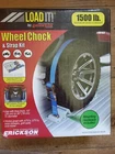New Wheel Chock & Strap Kit Mounting Hardware Erickson Fits 10" Up To 30" Tires. Price: $17.99.