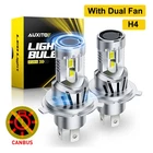 Auxito 2PCS Turbo H4 9003 HB2 Car Led Headlight Bulbs Canbus 6500K 80W High Powe New. Price: $81.78.