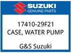 Suzuki Oem Part 17410-29F21 Case Water Pump New. Price: $96.82.