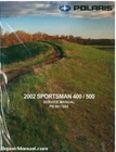 2002 Polaris Sportsman 400 500 Atv Repair Manual : 9917202 New. Price: $107.87.
