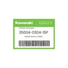Kawasaki Genuine Fender-front,c.l.green 35004-0304-15P New. Price: $141.99.