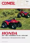 Clymer Shop Repair Manual CM311 For Honda ATC70/ATC90/ATC110/ATC125/TRX125/TRX70 New. Price: $47.98.
