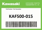 New Genuine Kawasaki Mule Backup Beeper #KAF500-015. Price: $110.00.