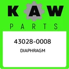 43028-0008 Kawasaki Diaphragm 430280008, New Genuine Oem Part. Price: $17.71.