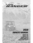 Polaris Owners Manual Book 2019 Ranger 500, 570 & Eps . New. Price: $19.50.