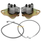 Front Brake Calipers &pads W/hose Lines For Polaris Scrambler 500 2010 2011 2012 New. Price: $49.99.