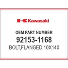 Kawasaki BOLT,FLANGED,10X140 92153-1168 Oem New. Price: $15.67.