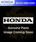 Honda Genuine Jet, Slow (#38) 99103-GB0-0380 New. Price: $19.00.