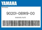 Yamaha Genuine Washer, Plate 90201-081R9-00. Price: $9.29.