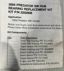 2202908 New Genuine Polaris 04-07 Predator 500 Oem Front Hub Bearing Replace Kit. Price: $191.99.