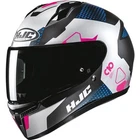 Hjc C10 Aspa Full Face Helmet Matte Black/white/blue/pink Dot Certified New. Price: $149.99.