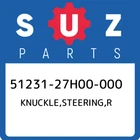 51231-27H00-000 Suzuki Knuckle,steering,r 5123127H00000, New Genuine Oem Part. Price: $308.22.