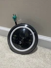 Black 7" Round Halo Harley Davidson Motorcycle Headlight Kit Used. Price: $100.00.