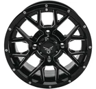 Quadboss Barbwire Atv/utv Wheel 14X7 5+2 4/110 Milled Black New. Price: $222.99.