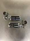1999 Harley Davidson E/g U/c Flhtcui Chrome & Rubber Footpegs Rests Set Used. Price: $27.00.