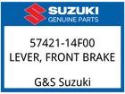 Suzuki Oem Part 57421-14F00 Lever,fr Brake New. Price: $20.63.