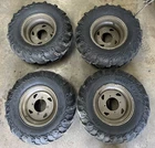 Kawasaki Prairie 650 700 Brute Force Sra Front Rear Wheels Itp Mud Lite 2 Tires Used. Price: $650.00.