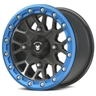 Bullite Wheels BT-05 Rider Utv Atv Gunmetal Gray Rims And Blue Beadlock... New. Price: $309.00.