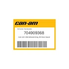Can-am Genuine Mineral Gray, Rh Door Decal 704909368 New. Price: $34.99.