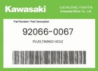 Kawasaki Genuine Plug,timing Hole 92066-0067 New. Price: $12.83.