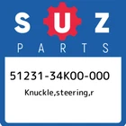 51231-34K00-000 Suzuki Knuckle,steering,r 5123134K00000, New Genuine Oem Part. Price: $80.20.