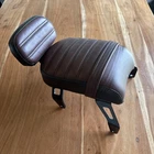 Indian Scout Bobber Passenger Seat With Backrest Brown Used. Price: $175.00.