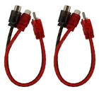 Pair Of Audio Rca Y Adapter 2 Female Jacks Extension Splitter DS18 New. Price: $19.95.