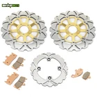Front Rear Brake Rotors Discs Pads For Kawasaki ZX-9R ZX900F Ninja 2000 2001 New. Price: $185.16.