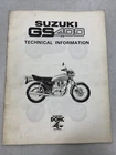 1976 Suzuki GS400 Motorcycle Technical Information Manual ED-6000 New. Price: $5.00.