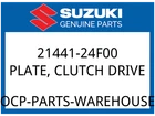 Suzuki Oem Part 21441-24F00 Plate, Clutch Drive NO.1 New. Price: $26.01.