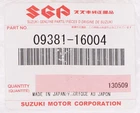 Suzuki Piston Circle Clip (pack Of 2) Part Number 09381-16004 New. Price: $12.99.