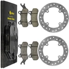 Caltric Front Rear Brake Disc With Pads For Can-am Traxter Max HD10 2017-2023 New. Price: $59.98.