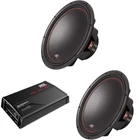 Mtx 5512-44 12" 400W Subwoofer (2), JH10001 1100W Class D Mono Amp New. Price: $594.89.