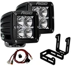 Rigid Dually D-series Pro Flood Beam Led Lights W/harness + 3" Extended Bracket New. Price: $276.88.