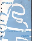 Yamaha PW80S Owner's Service Manual LIT-11626-17-35 3RV-28199-1D MN2297 Good. Price: $23.95.