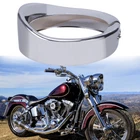 7" Headlight Lamp Trim Ring Bezel Visor Cover For Harley Dyna Road King Softail New. Price: $29.99.