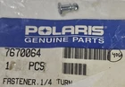 New Genuine Polaris Atv Quad Factory 1/4 Turn Fastener Part Oem 7670064 Nos. Price: $6.98.