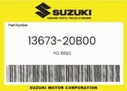 Suzuki Genuine O Ring 13673-20B00 New. Price: $11.45.