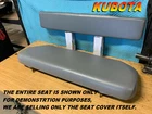 Kubota New Seat Cover Utv Crew Rear J12. Price: $99.95.