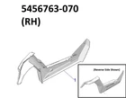 Polaris Oem 22'-26' Rzr 200 Rocker-front Rh, Flat Matte Black- 5456763-070 Used. Price: $60.00.