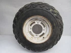 1991 Kawasaki Bayou Front Wheel Left Side Used. Price: $76.97.