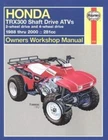 New Printed Manual 1988-2000 TRX300 Shaft, Fourtrax 300/4X4 Repair Service 4390. Price: $42.80.