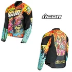 Icon OVERLORD3 Scatterbrain Street Motorcycle Black/orange Yellow Jacket New. Price: $250.00.