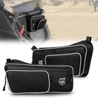 Xprite UTV-CB-G2-W Black White Stitching Rear Door Storage Bags New. Price: $41.29.