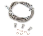Streamline +2" Extended Steel Braided Front Brake Kit Clear Yamaha YFZ450R New. Price: $69.95.