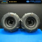 Aftermarket 2004 Polaris Predator 500 Rear Back Wheels Rims Sand Paddles Tires Used. Price: $108.30.