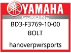 Yamaha Oem Part BD3-F3769-10-00 Bolt New. Price: $14.49.