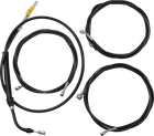 Choppers Complete Black Vinyl Braided Handlebar Cable/brake Line Kit - New. Price: $544.99.
