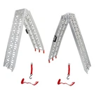2 Aluminum Loading Ramp Arched For Motorcycle Atv/utv Truck Lawnmower New. Price: $144.90.